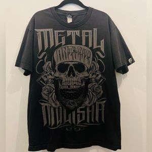 Vintage metal militia graphic tee